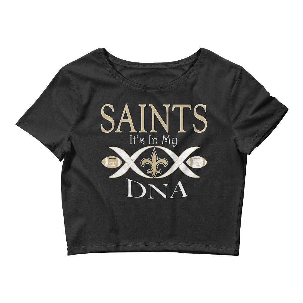 Women’s Saint's in My DNA Crop Tee