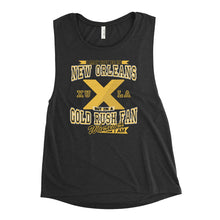 Load image into Gallery viewer, Premium Ladies’ Wherever I Am- Xavier Gold Rush Muscle Tank