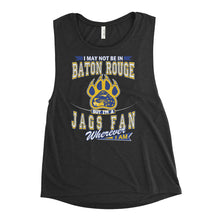 Load image into Gallery viewer, Premium Ladies’ Wherever I Am- Southern Jaguars Muscle Tank