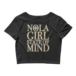 Women’s NOLA Girl State of Mind Crop Tee
