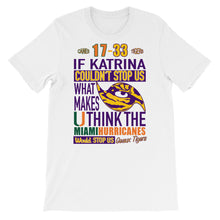 Load image into Gallery viewer, Premium Adult LSU vs Miami 2018 T-Shirt (SS)