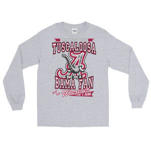 Adult Wherever I Am- Alabama Crimson Tide  T-Shirt (LS)