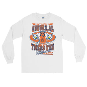Adult Wherever I Am- Auburn Tigers T-Shirt (LS)