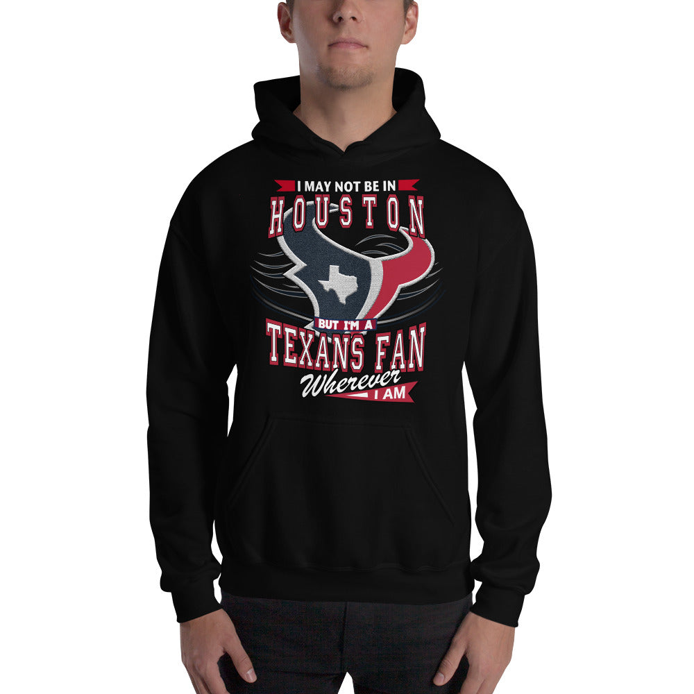 Adult Wherever I Am- Houston Texans Hooded Sweatshirt – Sports