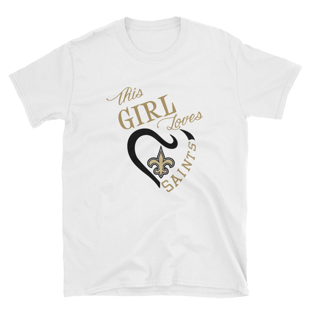 Adult This Girl Loves Saints T-Shirt (SS)