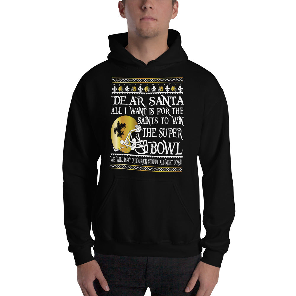 Adult All I Want- Saints Superbowl 2019 Hooded Sweatshirt