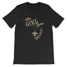 Load image into Gallery viewer, Premium Adult This Girl Loves the Saints T-Shirt (SS)