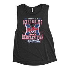 Load image into Gallery viewer, Premium Ladies’ Wherever I Am- Ole Miss Muscle Tank