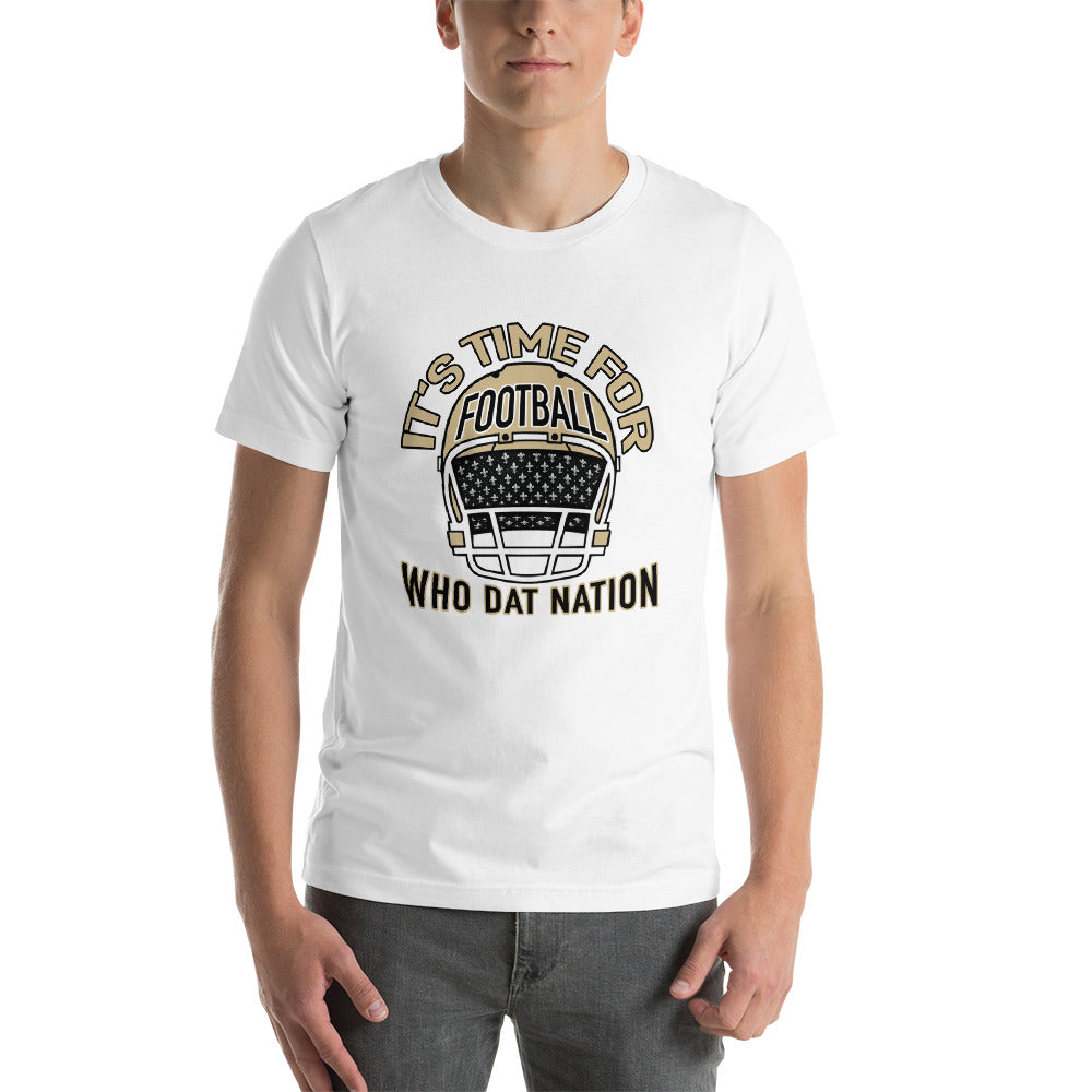 Premium Adult Short-Sleeve Its Time for Football T-Shirt