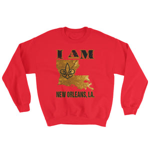 Adult Unisex I Am- New Orleans Crewneck Sweatshirt
