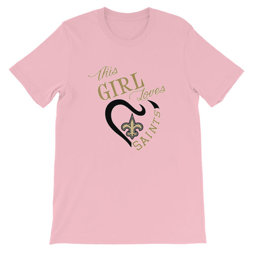 Premium Adult This Girl Loves the Saints T-Shirt (SS)